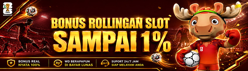 Bonus Rollingan Slot Up To 1%
